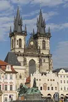 Old Town Square Print: Tyn Cathedral, Prague