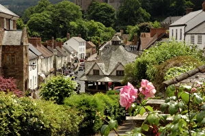 Somerset Collection: The Old Yarn Market in centre of Dunster, Exmoor National Park, Somerset