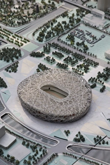 Olympic Stadium, Museum of Beijing City Planning, Beijing, China, Asia Olympic Stadium, Museum of Beijing City Planning, Beijing, China, Asia