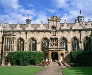 College Prints: Oriel College Print: Oxford University Architecture