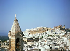 Prints of Ostuni, Puglia, Italy, Europe Map Prints: Ostuni Print - Puglia Landscape