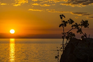 Otter Point at sunset, Cape Maclear, UNESCO World Heritage Site, Lake Malawi, Malawi Otter Point at sunset, Cape Maclear, UNESCO World Heritage Site, Lake Malawi, Malawi