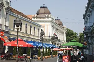Prints of Outdoor cafes on Kneza Mihailova pedestrian boulevard, Belgrade, Serbia, Europe Serbia Prints: Kneza Mihailova Pedestrian Boulevard Print