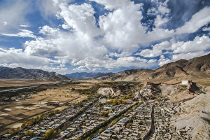 Overview of Kumbum in Gyantse, Tibet, China, Asia Overview of Kumbum in Gyantse, Tibet, China, Asia