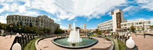 Panorama of the Station Square in Kharkiv, Ukraine, Europe Panorama of the Station Square in Kharkiv, Ukraine, Europe