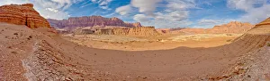 Panorama of Vermilion Cliffs from the Saddle of Cathedral Rock Panorama of Vermilion Cliffs from the Saddle of Cathedral Rock