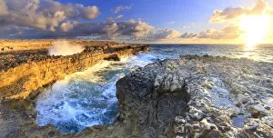 Panoramic of Devils Bridge at dawn, Antigua, Antigua and Barbuda, Caribbean, Leeward Islands Panoramic of Devils Bridge at dawn, Antigua, Antigua and Barbuda, Caribbean, Leeward Islands