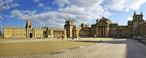 Panoramic of the Great Court of Blenheim Palace, UNESCO World Heritage Site, Woodstock Panoramic of the Great Court of Blenheim Palace, UNESCO World Heritage Site, Woodstock