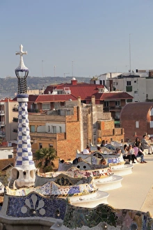 Parc Guell, UNESCO World Heritage Site, Modernisme, architect Antoni Gaudi, Barcelona Parc Guell, UNESCO World Heritage Site, Modernisme, architect Antoni Gaudi, Barcelona