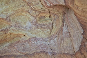 Patterns in yellow, orange, and purple sandstone, Valley of Fire State Park, Nevada Patterns in yellow, orange, and purple sandstone, Valley of Fire State Park, Nevada