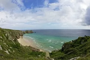 Images Dated 11th July 2012: Pedn Vounder beach near Porthcurno, Cornwall, England, United Kingdom, Europe