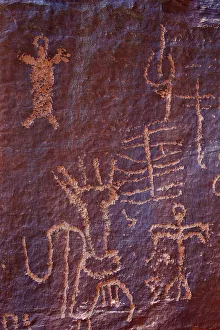 Petroglypys, Gold Butte, Nevada, United States of America, North America Petroglypys, Gold Butte, Nevada, United States of America, North America
