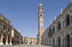 The Piazza dei Signori and the 16th century Basilica Palladiana, Vicenza The Piazza dei Signori and the 16th century Basilica Palladiana, Vicenza