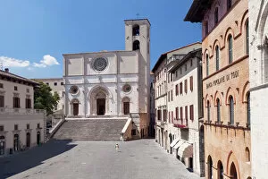 Cathedrals Gallery: Piazza del Popolo Square, Duomo Santa Maria Cathedral, Todi, Perugia District, Umbria
