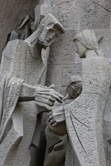 Pilate washing his hands and his wife Claudia, sculpture by Joseph Maria Subirachs Pilate washing his hands and his wife Claudia, sculpture by Joseph Maria Subirachs