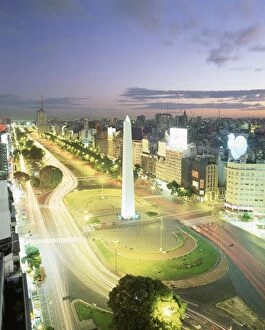 Buenos Aires Gallery: Plaza de la Republica, the Obelisk and worlds widest avenue, Avenida 9 de Julio