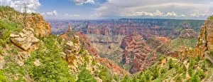 Point Imperial view from Ken Patrick Trail at Grand Canyon North Rim with Mount Hayden Point Imperial view from Ken Patrick Trail at Grand Canyon North Rim with Mount Hayden