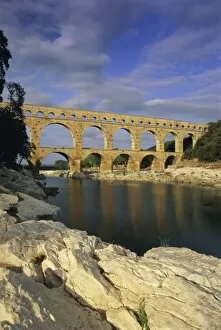 Historic Centre of Avignon: Papal Palace, Episcopal Ensemble and Avignon Bridge Gallery: Pont du Gard, Roman aqueduct, UNESCO World Heritage Site, near Avignon