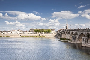 The Pont Jacques Gabriel in Blois, Loir-et-Cher, Centre-Val de Loire, France, Europe The Pont Jacques Gabriel in Blois, Loir-et-Cher, Centre-Val de Loire, France, Europe