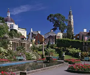 Wales Prints: Portmeirion Village Print, North Wales, 1925-1972