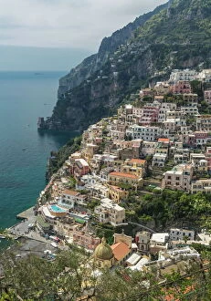 Images Dated 19th April 2013: Positano, Amalfi Peninsula, UNESCO World Heritage Site, Campania, Italy, Mediterranean, Europe