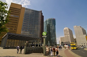 The Potsdamer Platz in the center of Berlin, Germany, Europe The Potsdamer Platz in the center of Berlin, Germany, Europe