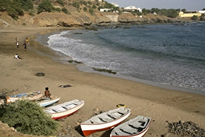 Praia beach, Santiago, Cape Verde Islands, Atlantic, Africa Praia beach, Santiago, Cape Verde Islands, Atlantic, Africa