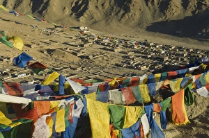 Buddhism In The Himalayas Prints: Prayer flags
