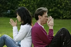 Images Dated 17th March 2000: Praying couple, France, Europe