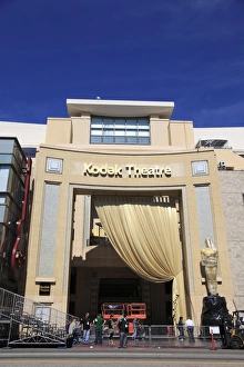 Preparations for Academy Awards, Kodak Theatre, Hollywood Boulevard, Los Angeles Preparations for Academy Awards, Kodak Theatre, Hollywood Boulevard, Los Angeles