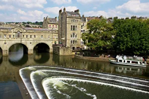 Bath Gallery: Pulteney Bridge and River Avon, Bath, UNESCO World Heritage Site, Avon, England, United Kingdom