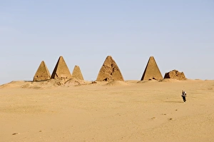 Pyramids to the west of the temple at Jebel Barkal, UNESCO World Heritage Site Pyramids to the west of the temple at Jebel Barkal, UNESCO World Heritage Site
