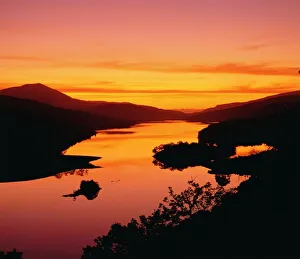 European Landscape Photography Prints: Queens view at sunset