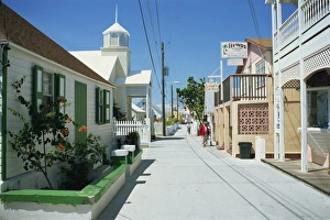 Quiet street scene, New Plymouth, Green Turtle Cay, Bahamas, West Indies, Central America Quiet street scene, New Plymouth, Green Turtle Cay, Bahamas, West Indies, Central America