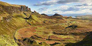Quiraing highlands on the Isle of Skye, Inner Hebrides, Scotland, United Kingdom, Europe Quiraing highlands on the Isle of Skye, Inner Hebrides, Scotland, United Kingdom, Europe