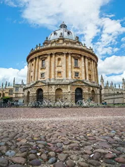 From Below Gallery: Radcliffe Camera, Oxford University, Oxfordshire, England, United Kingdom, Europe
