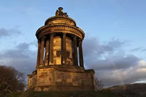 Images Dated 26th February 2011: A rainbow curves over the Burns Memorial, dedicated to national poet Robbie Burns