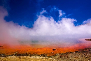 Rainbow Geyser, Rotorua, North Island, New Zealand, Pacific Rainbow Geyser, Rotorua, North Island, New Zealand, Pacific