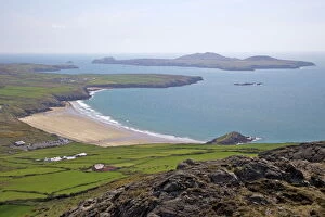 National Parks Gallery: Ramsey Island, Whitesands Bay and St. Davids Head in spring sunshine from Carn Llidi