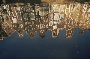 Netherlands Gallery: Reflection of buildings in water of a canal