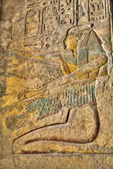 Images Dated 18th April 2020: Relief of the Goddess Isis, Tomb of Ramses III, KV11, Valley of the Kings