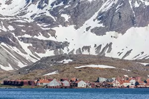 Remains of the abandoned Christian Salvesen and Co. Ltd. whaling station at Leith Harbour, South Georgia