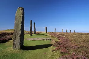 Ring of Brodgar stone circle dating from between 2500 and 2000 BC