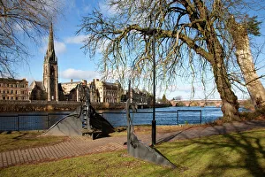 Across the River Tay from Norrie Miller Park, Perth, Perth and Kinross, Scotland Across the River Tay from Norrie Miller Park, Perth, Perth and Kinross, Scotland