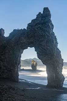 Rock arch, Cape giant, Sakhalin, Russia, Eurasia Rock arch, Cape giant, Sakhalin, Russia, Eurasia