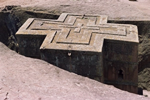 Rock-hewn Christian church of Bieta Ghiorghis (St. George's), Lalibela Rock-hewn Christian church of Bieta Ghiorghis (St. George's), Lalibela