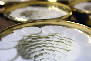 Roman Catholic unleavened wafers for the Holy Communion Roman Catholic unleavened wafers for the Holy Communion