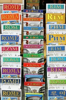 Images Dated 4th April 2007: Rome tourist guidebooks, Rome, Lazio, Italy, Europe