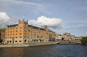 Rosenbad Federal Government Building on the left, Stockholm, Sweden, Scandinavia, Europe Rosenbad Federal Government Building on the left, Stockholm, Sweden, Scandinavia, Europe