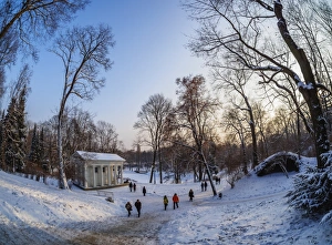 Royal Baths Park at winter time, Warsaw, Masovian Voivodeship, Poland, Europe Royal Baths Park at winter time, Warsaw, Masovian Voivodeship, Poland, Europe